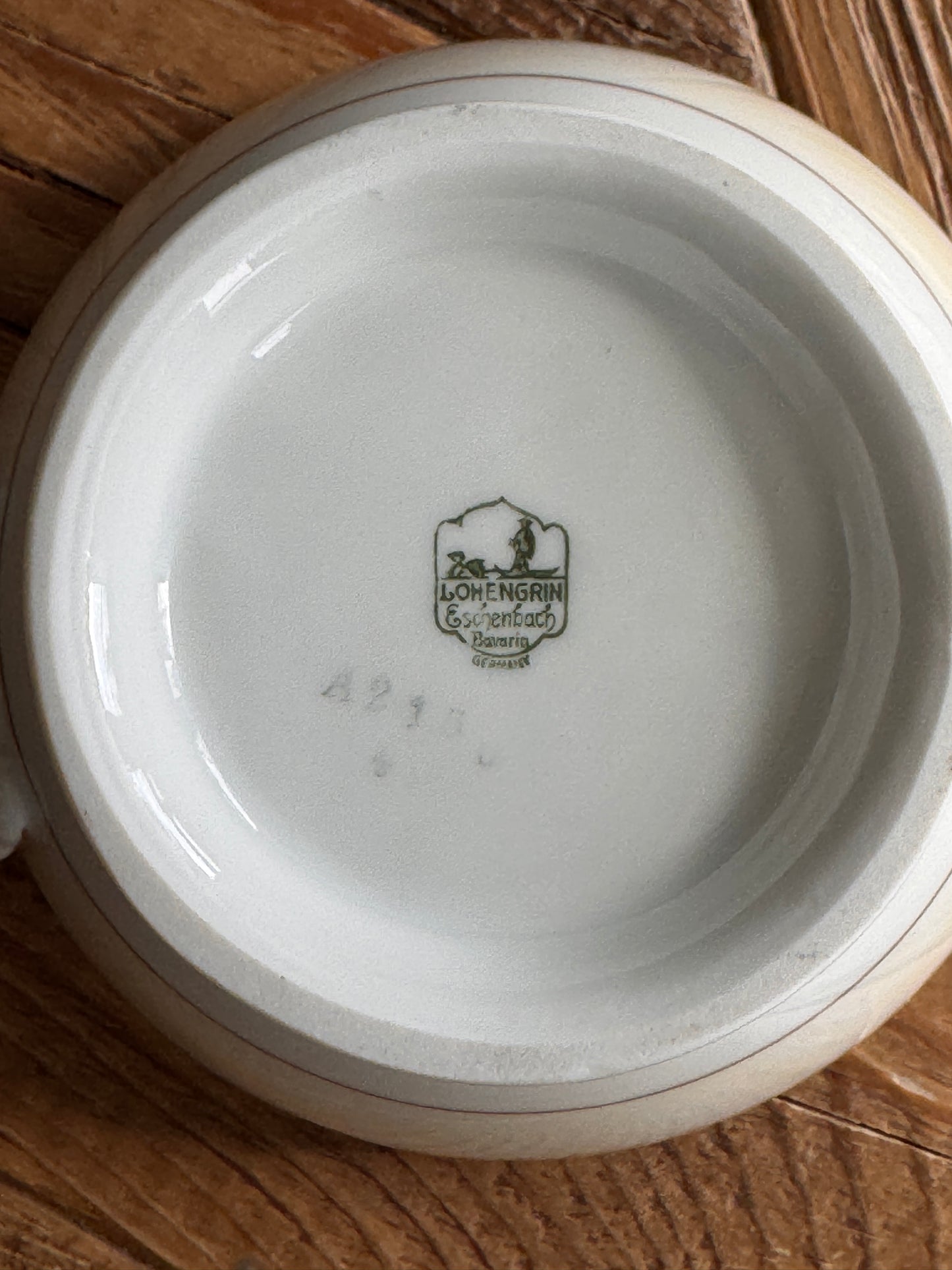 Vintage Lohengrin Eschenbach Covered Porcelain Bowl | Bavaria Germany | Greek Key Tureen